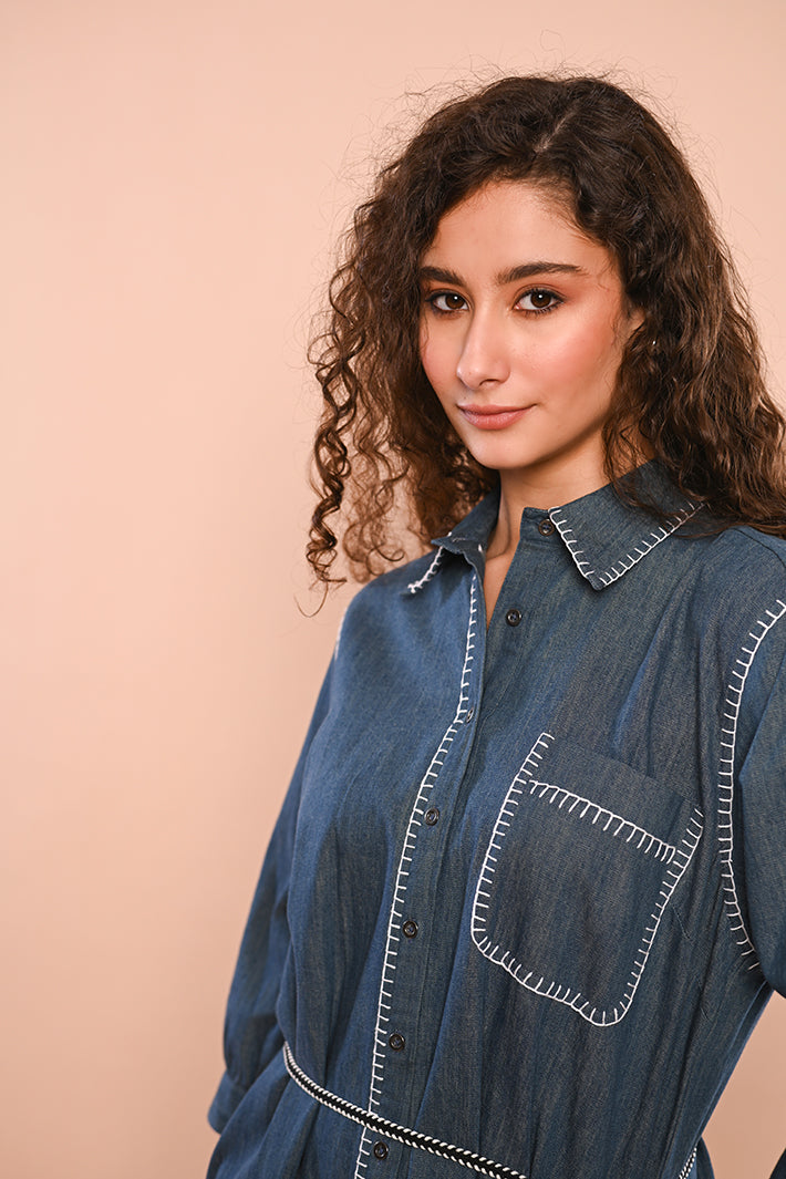 Denim Shirt Dress