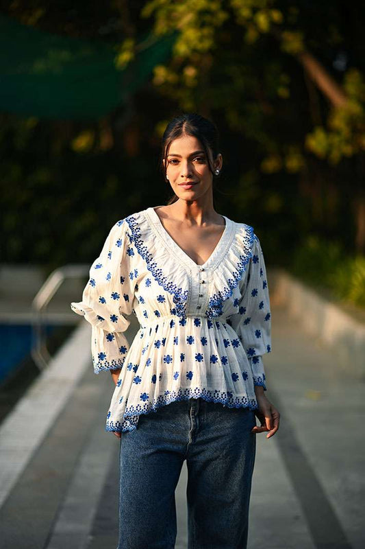 Blue Clover Top