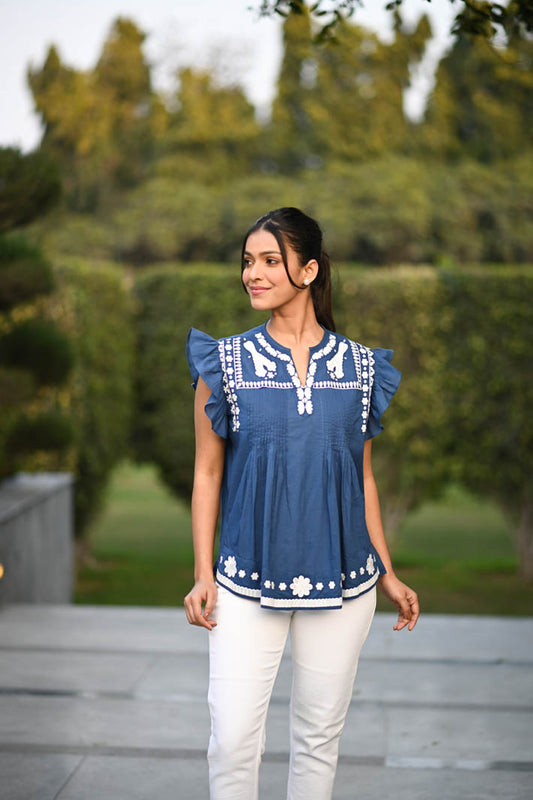 Blue Calm Top
