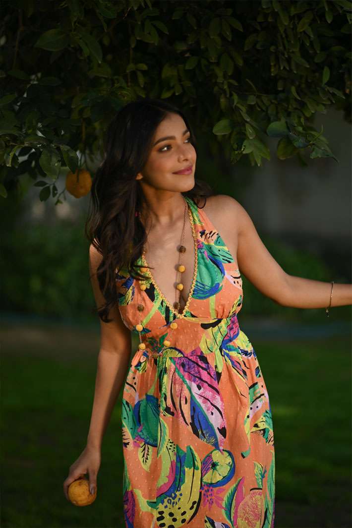Orange Beach Dress