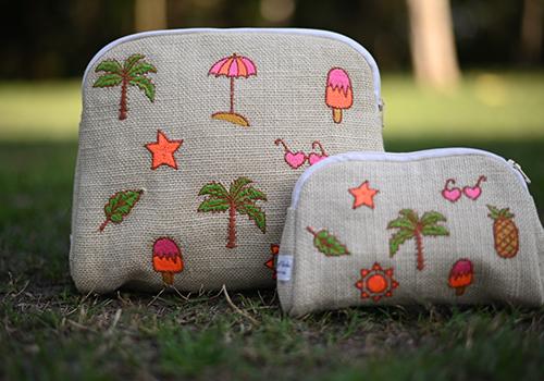 Beach Jute Pouch