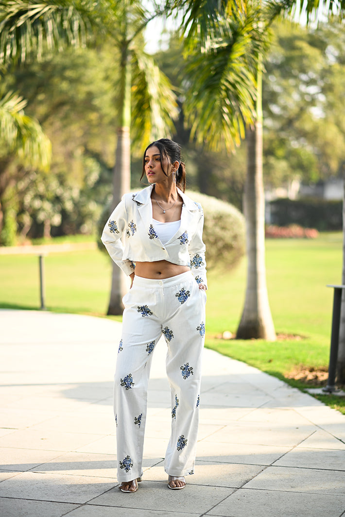 Blue Rose Co-ord Set