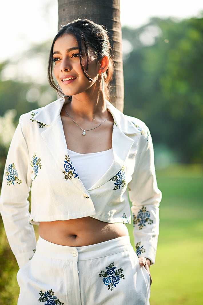 Blue Rose Co-ord Set
