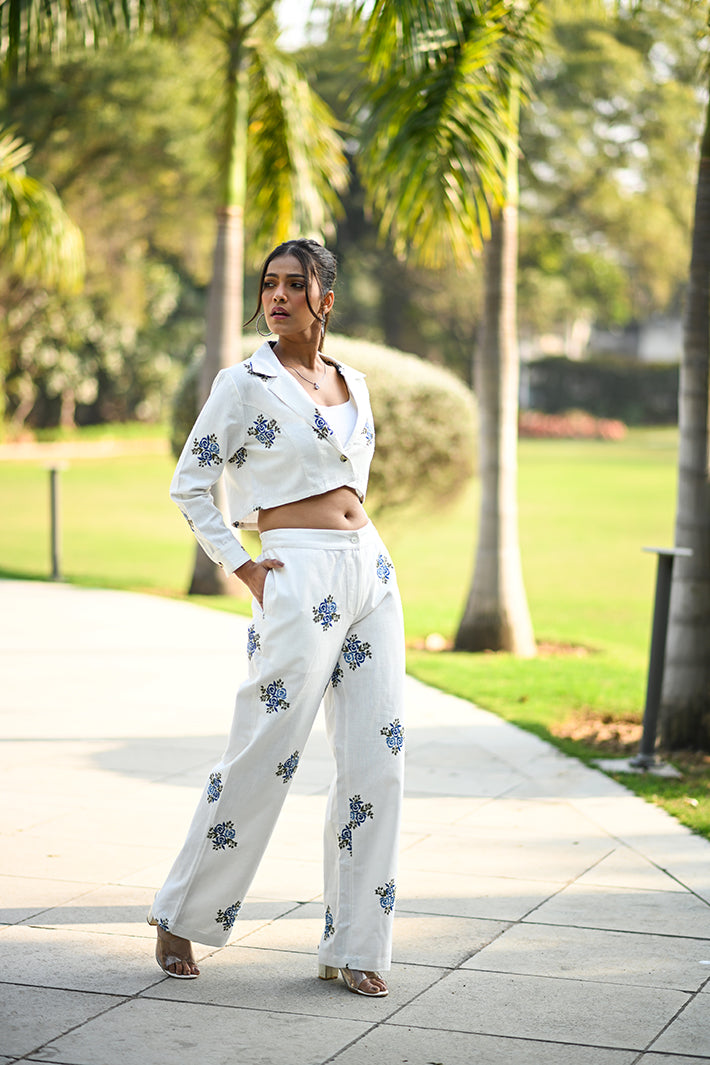 Blue Rose Co-ord Set