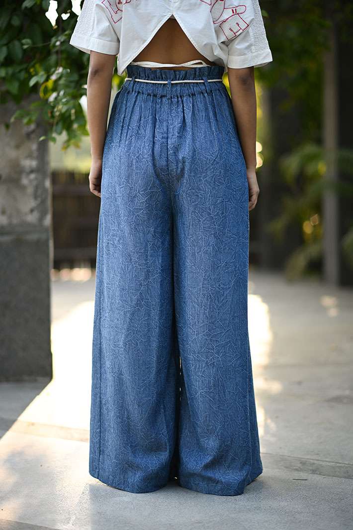 Wide Denim Pants