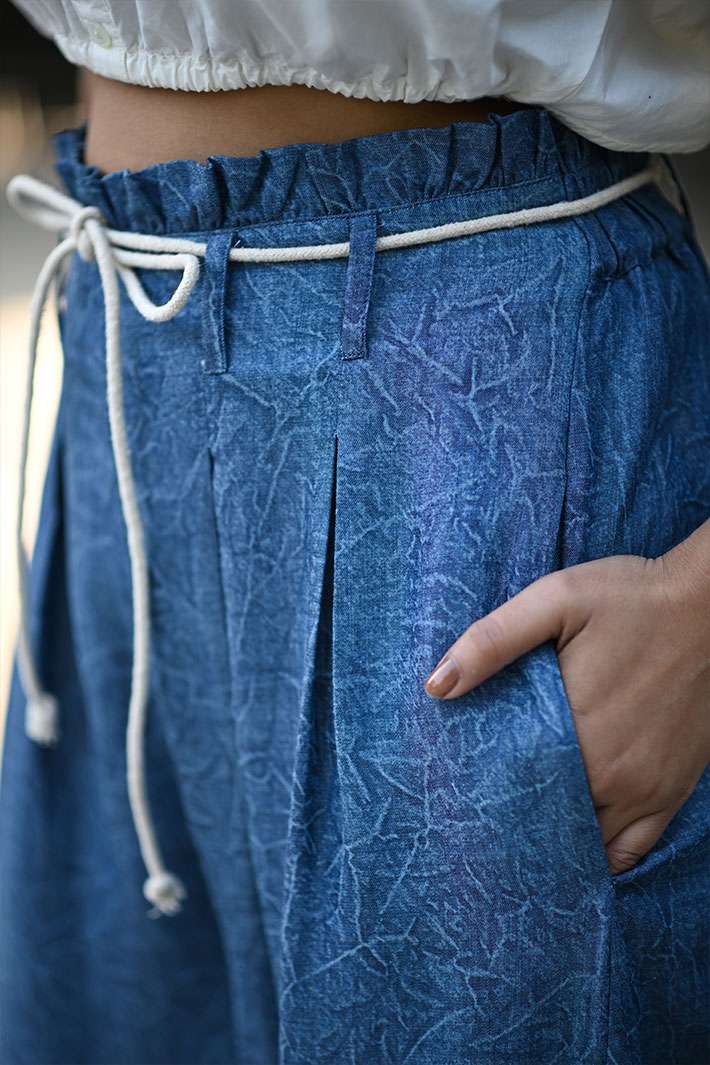 Wide Denim Pants