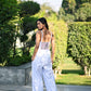 Blue Stripe Jumpsuit