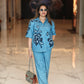 BIG FLOWER DENIM SET