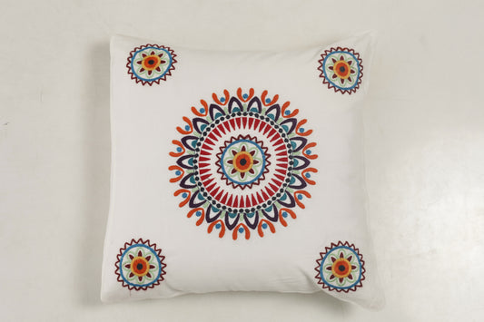 Four Round Mandala Cushion Covers