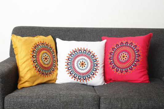 Single Round Mandala Cushion Covers