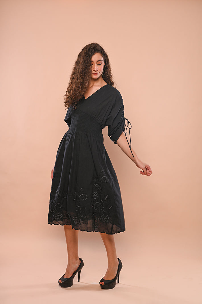 Black Floral Dress
