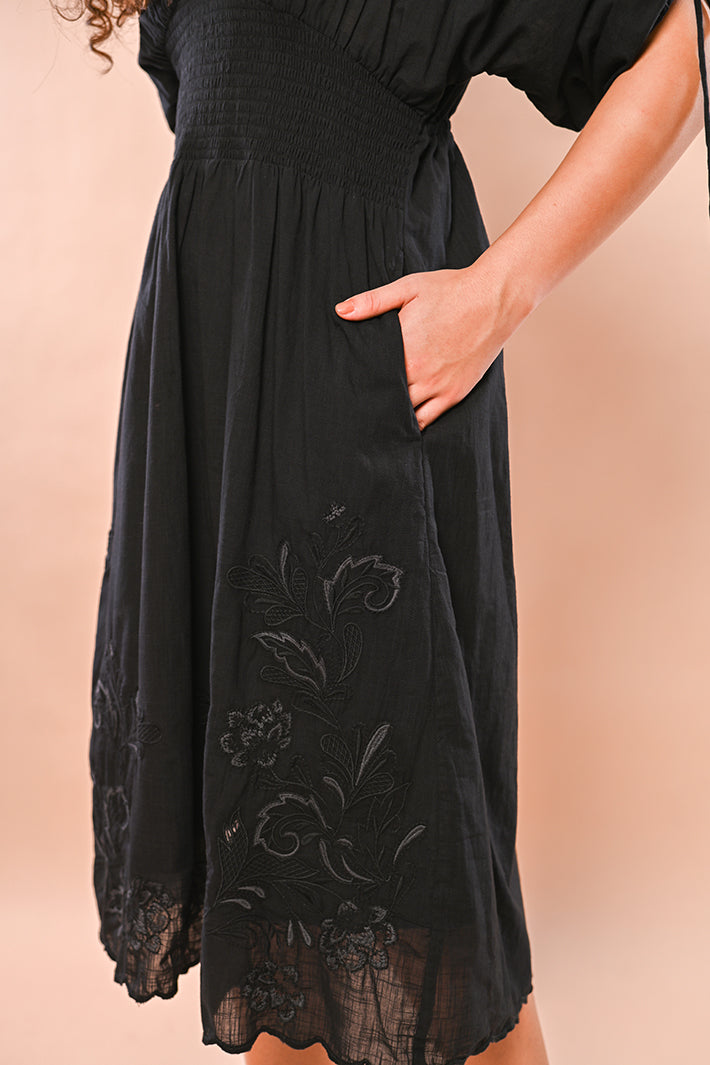 Black Floral Dress
