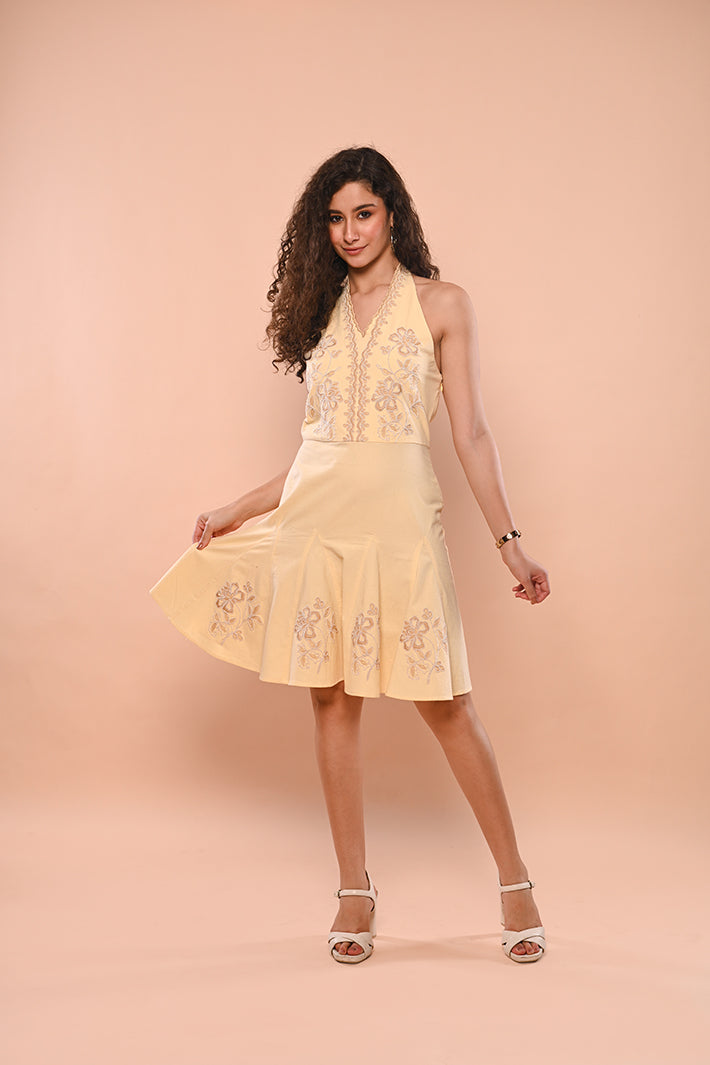 Yellow Sleeveless Dori Dress