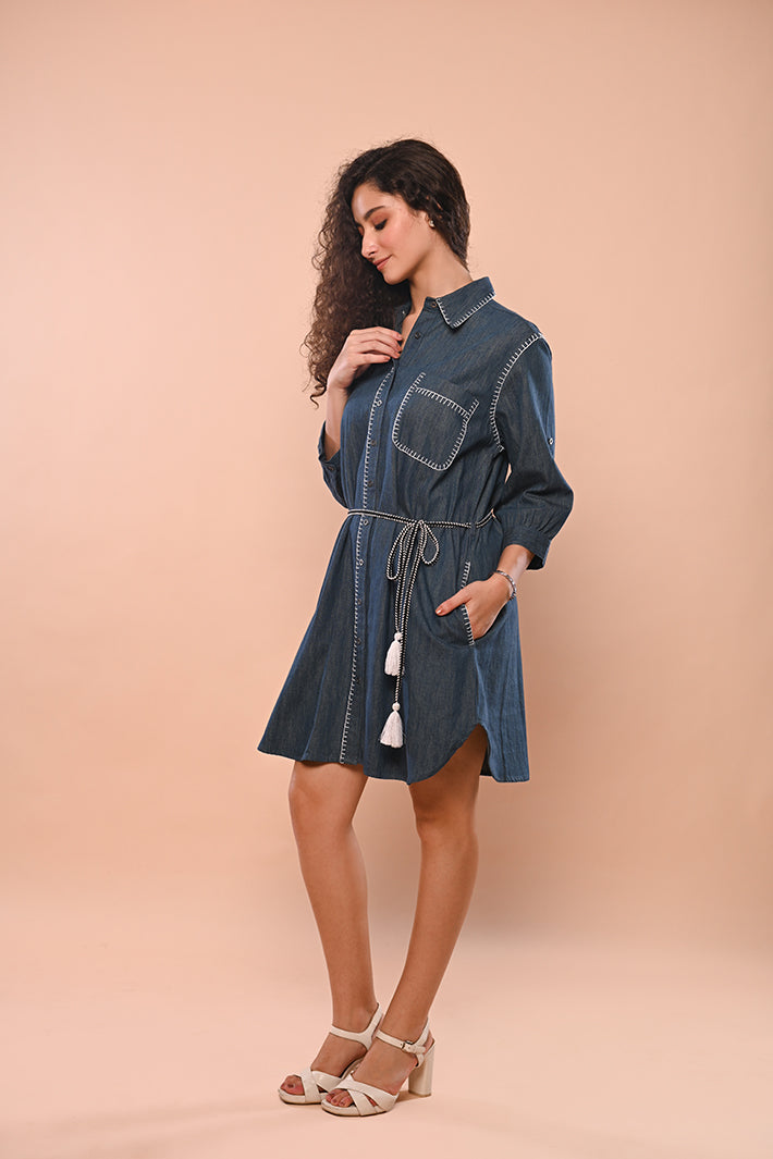 Denim Shirt Dress