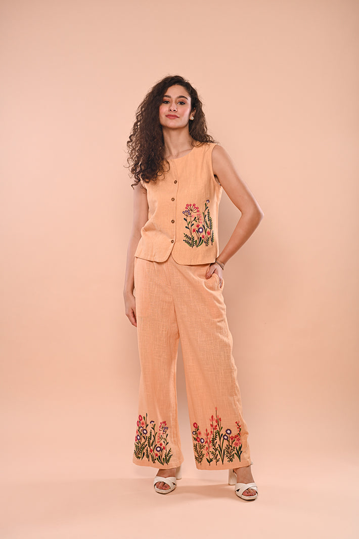 Orange Rustic Floral Set