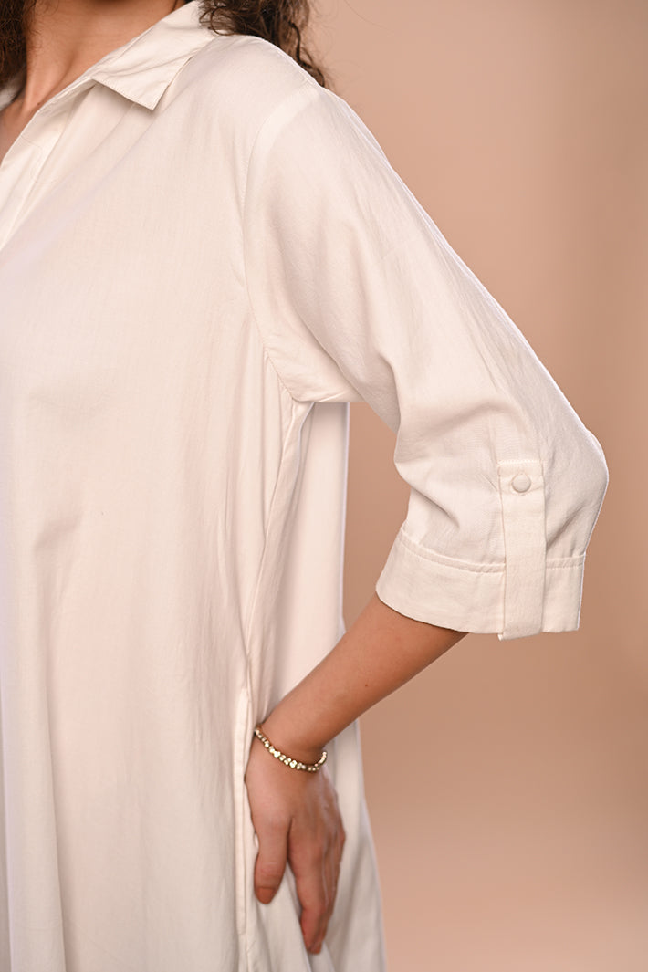 White Cutwork Dress
