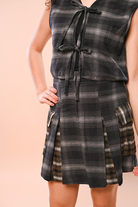 Black & Green Check Flannel Set