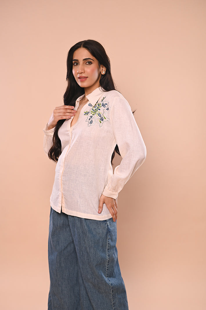 Champagne Pink Floral Top
