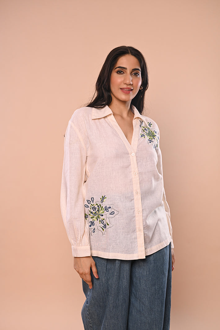 Champagne Pink Floral Top