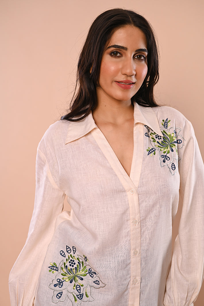 Champagne Pink Floral Top