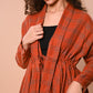 Orange Check Short Jacket