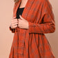 Orange Check Short Jacket