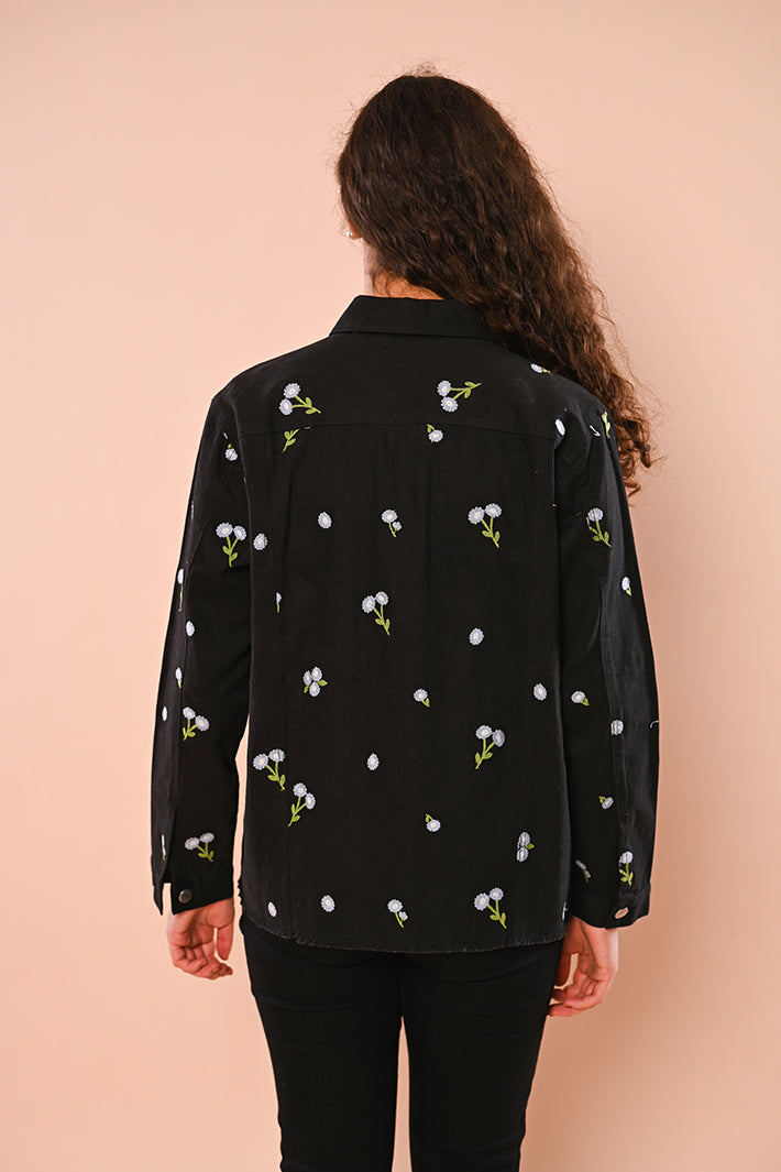 Black Floral Jacket