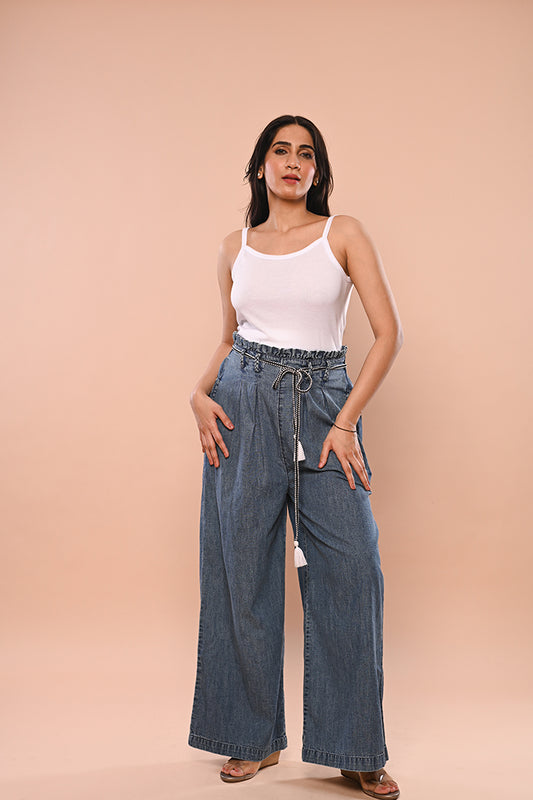Denim Dori Wide Pants