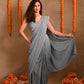 Light Denim Pearl Saree