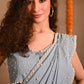 Light Denim Pearl Saree