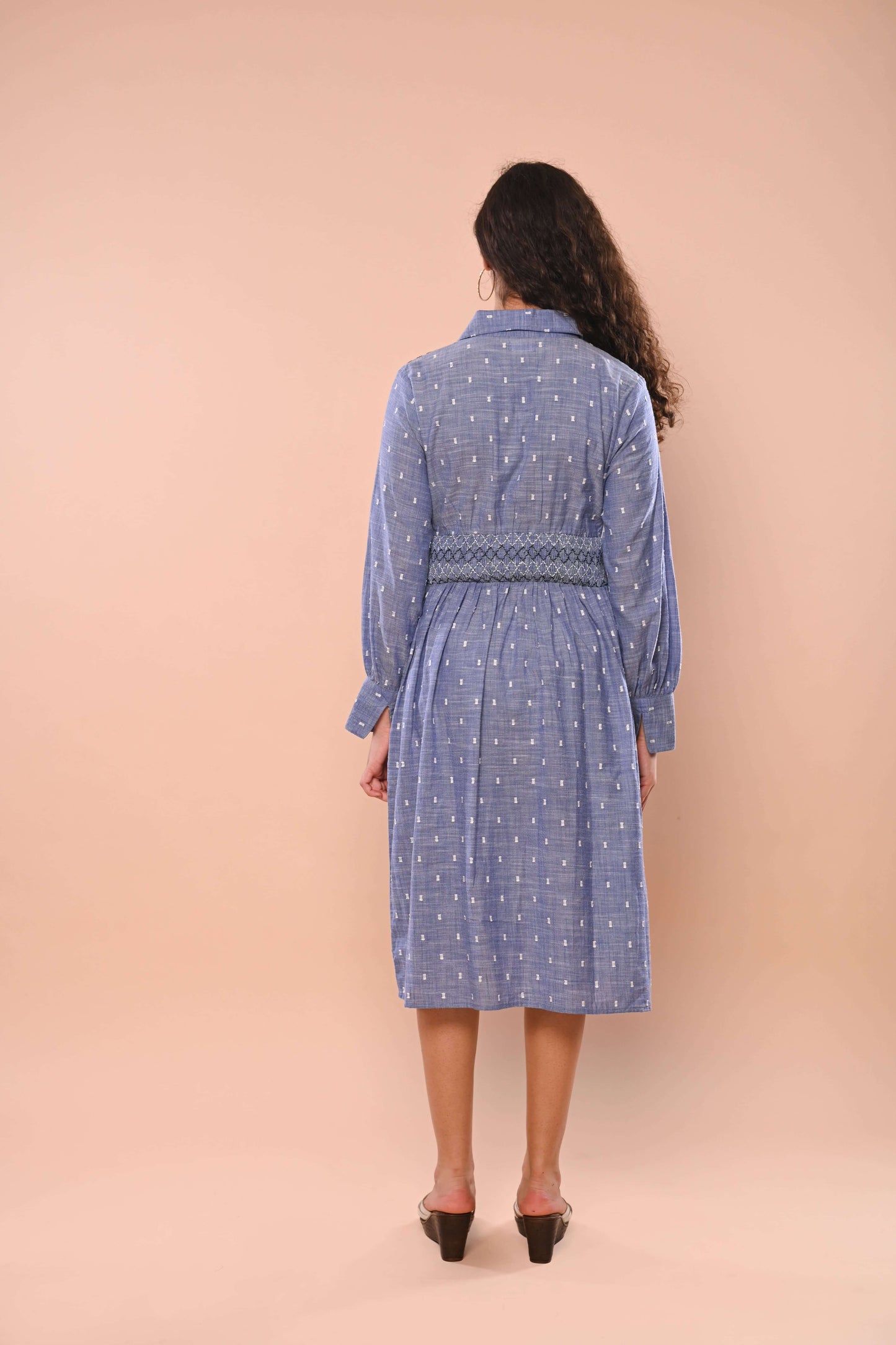 Blue Dobbi Dress