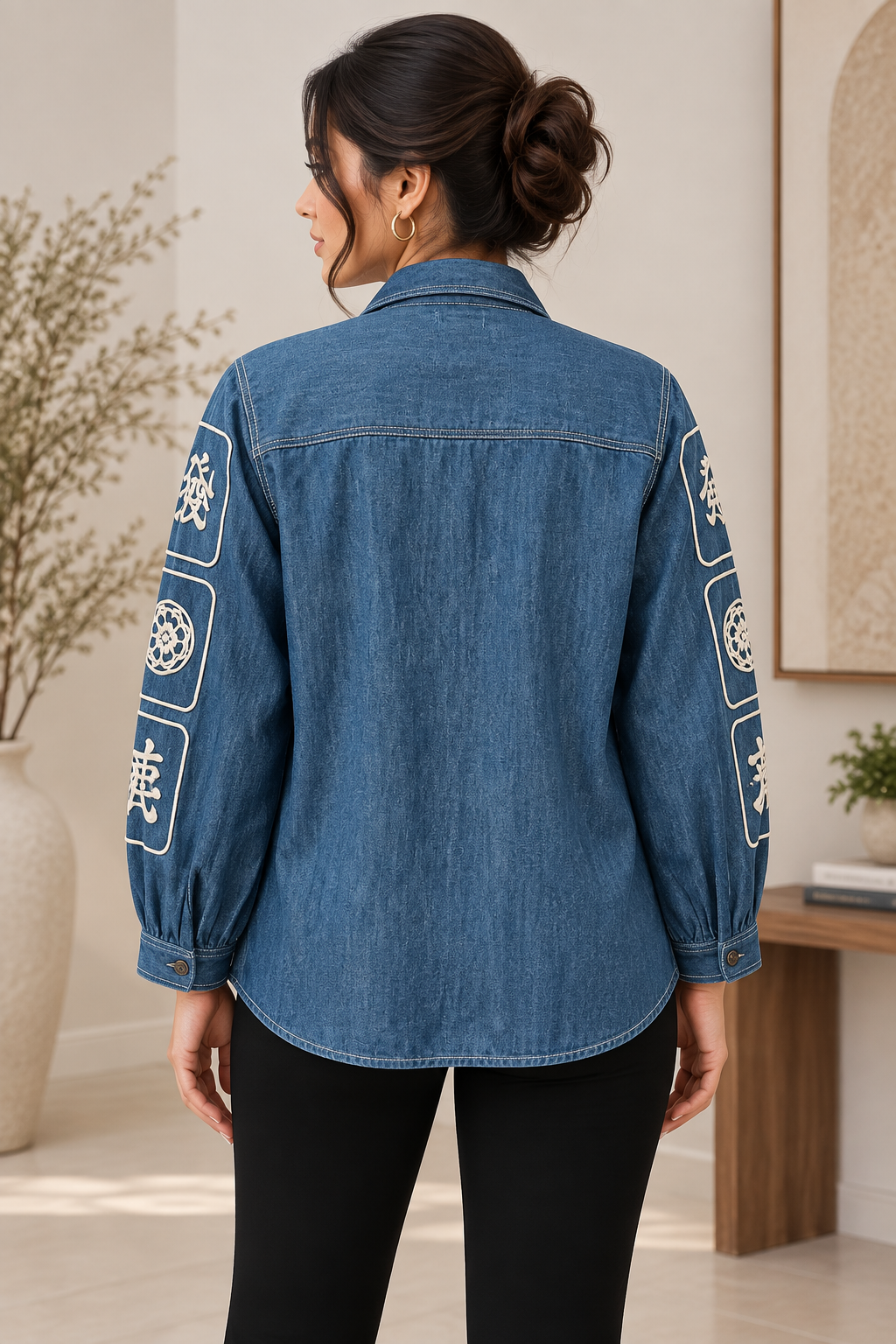 Denim Mahjong Shirt