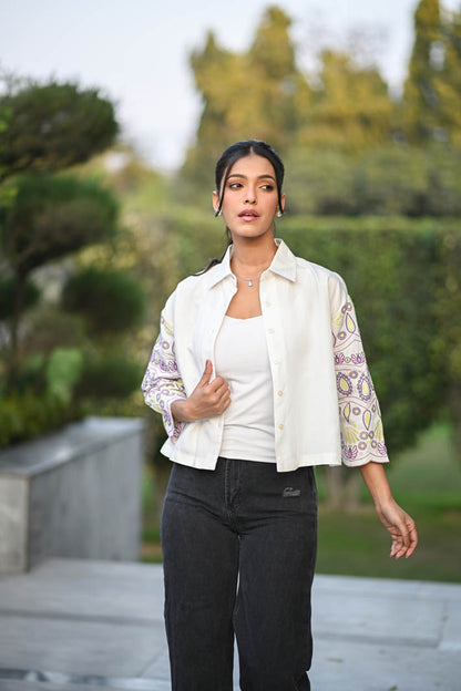 White Butterfly Shacket