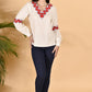 The Red Ziz-Zag Top