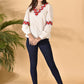 The Red Ziz-Zag Top