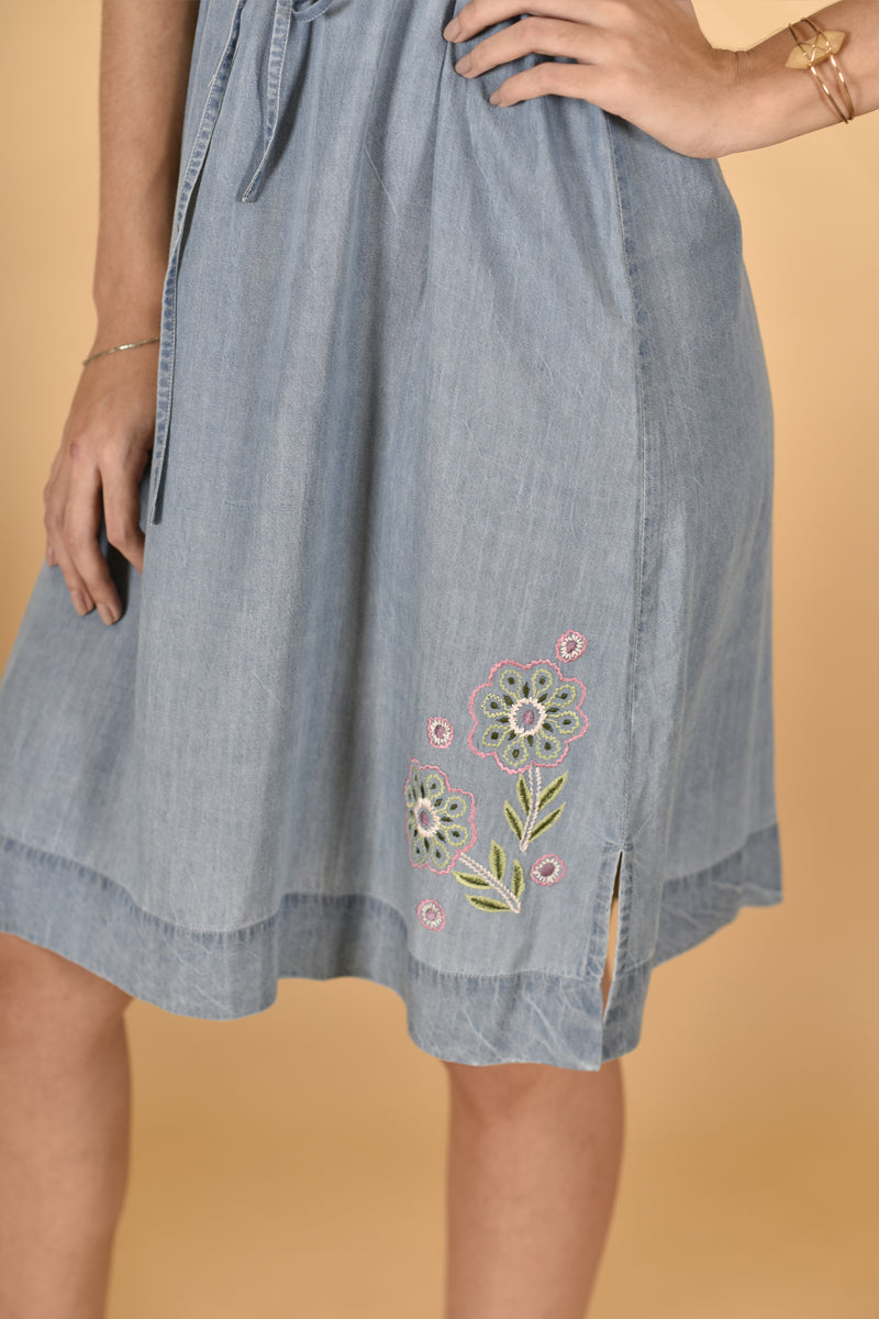 Light Blue Denim Dress