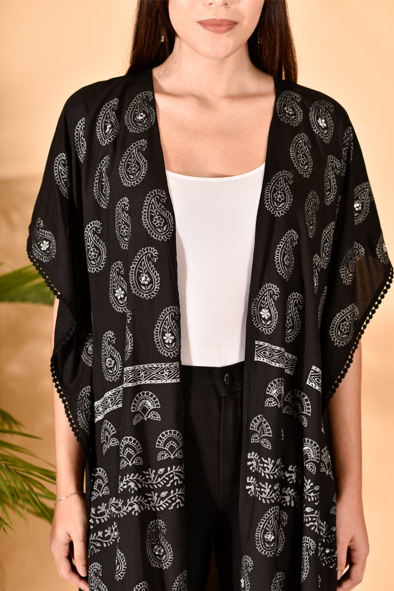 Black Glory Kaftan Jacket