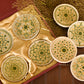 Green coaster set