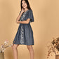 Floral Denim Dress