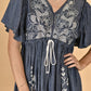Floral Denim Dress