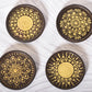 Gold Dot Mandala Coasters