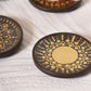 Gold Dot Mandala Coasters