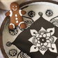 White Square Mandala Wooden Tray