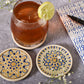 Blue Dot Mandala Coasters