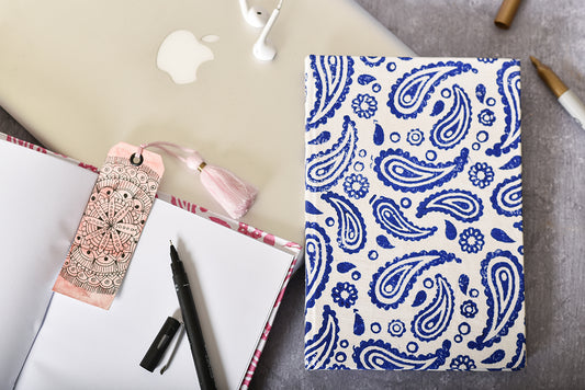 Blue Paisley Notebook