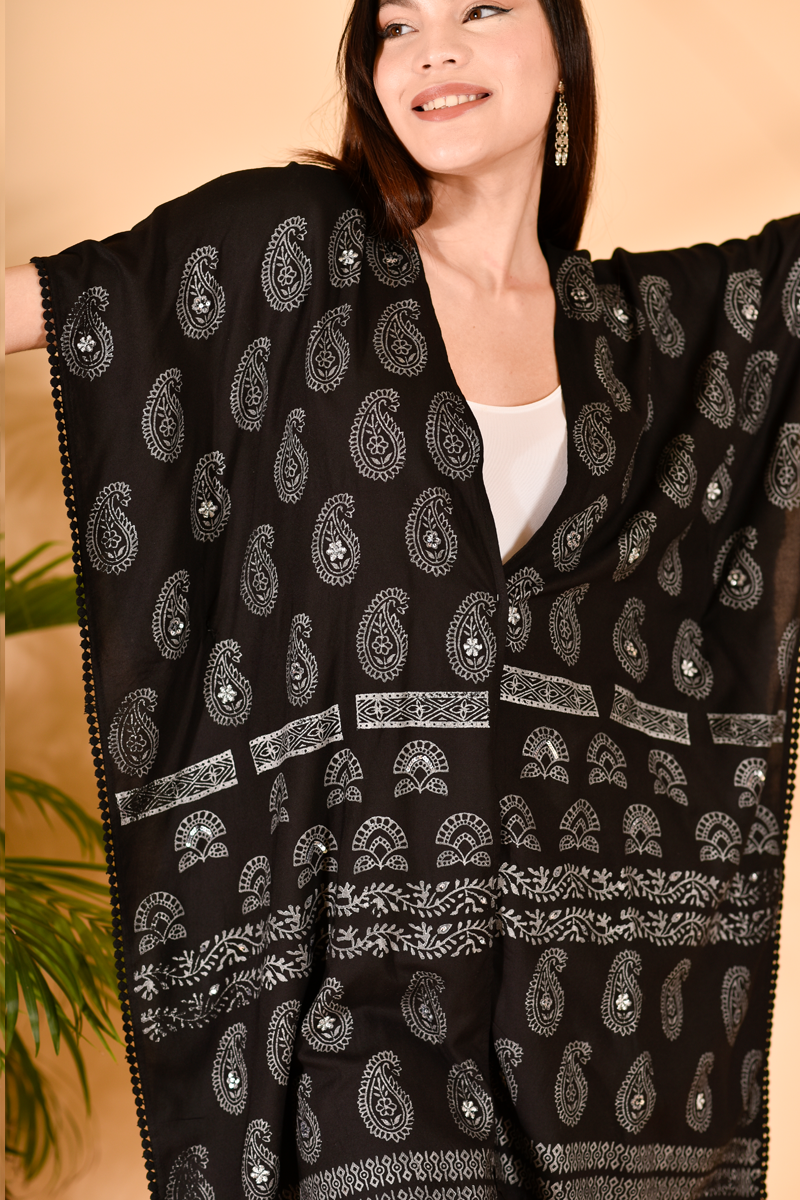 Black Glory Kaftan Jacket